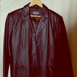 Clio Black Leather Jacket